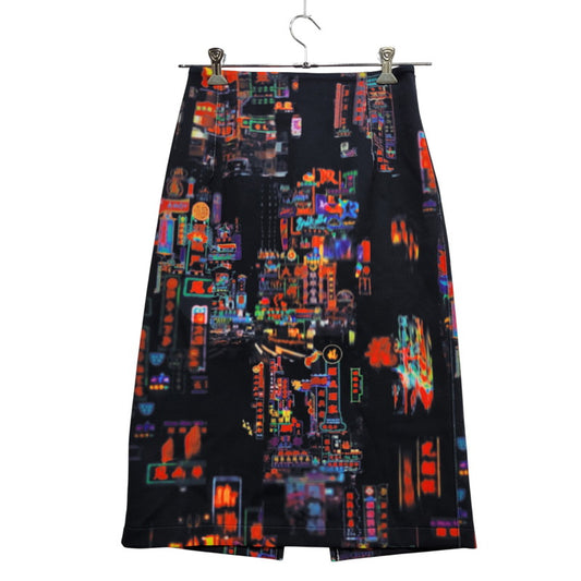 【中古品】【レディース】 VIVIENNE TAM ヴィヴィアンタム 13275922 HONG KONG NEON PRINT SKIRT 香港 ネオン プリント スカート 168-260702-cs-09-izu サイズ：38 カラー：マルチ 万代Net店