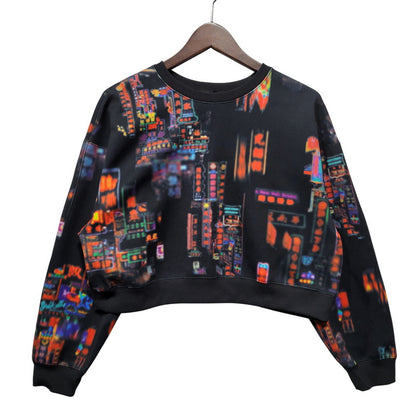 【中古品】【レディース】 VIVIENNE TAM ヴィヴィアンタム HONG KONG NEON PRINT SWEAT 13275960 香港ネオンプリント スウェット 長袖 168-260623-as-08-izu サイズ：38 カラー：マルチカラー 万代Net店