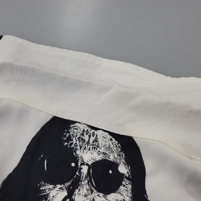【中古品】【メンズ】 NISHIMOTO IS THE MOUTH ニシモトイズザマウス PORTRAIT HAWAIIAN SHIRT ポートレイト ハワイアン シャツ トップス 半袖 142-260702-cs-02-izu サイズ：L カラー：ホワイト 万代Net店