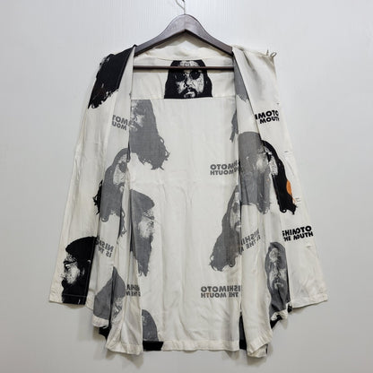 【中古品】【メンズ】 NISHIMOTO IS THE MOUTH ニシモトイズザマウス PORTRAIT HAWAIIAN SHIRT ポートレイト ハワイアン シャツ トップス 半袖 142-260702-cs-02-izu サイズ：L カラー：ホワイト 万代Net店