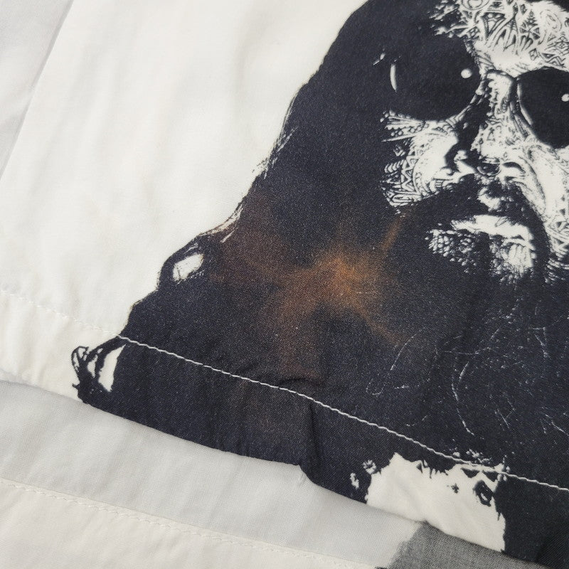 【中古品】【メンズ】 NISHIMOTO IS THE MOUTH ニシモトイズザマウス PORTRAIT HAWAIIAN SHIRT ポートレイト ハワイアン シャツ トップス 半袖 142-260702-cs-02-izu サイズ：L カラー：ホワイト 万代Net店