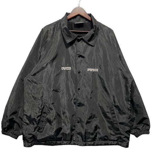 【中古品】【メンズ】 NISHIMOTO IS THE MOUTH ニシモト イズ ザ マウス COACH JACKET コーチジャケット 142-260624-as-09-izu サイズ：M-L カラー：ブラック 万代Net店