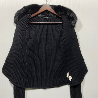 【中古品】【レディース】 GUCCI グッチ RABBIT FUR CARDIGAN 148641 X9247 ファー カーディガン 長袖 168-260624-as-05-izu サイズ：XS カラー：ブラック 万代Net店