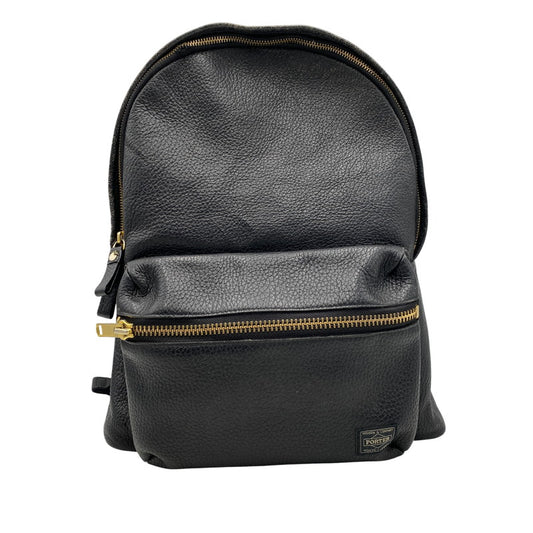 【中古品】【メンズ/レディース】 PORTER×5525GALLERY ポーター×5525ギャラリー LEATHER BACK PACK レザー バック パック カバン 鞄 188-260624-cs-08-izu カラー：ブラック 万代Net店