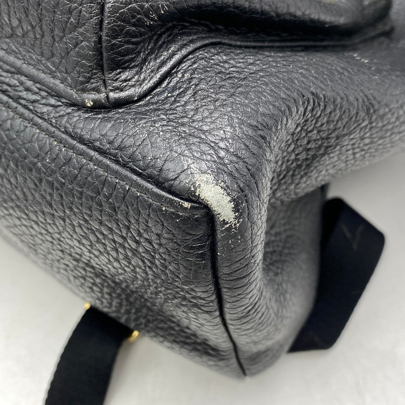 【中古品】【メンズ/レディース】 PORTER×5525GALLERY ポーター×5525ギャラリー LEATHER BACK PACK レザー バック パック カバン 鞄 188-260624-cs-08-izu カラー：ブラック 万代Net店