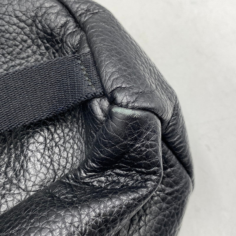 【中古品】【メンズ/レディース】 PORTER×5525GALLERY ポーター×5525ギャラリー LEATHER BACK PACK レザー バック パック カバン 鞄 188-260624-cs-08-izu カラー：ブラック 万代Net店