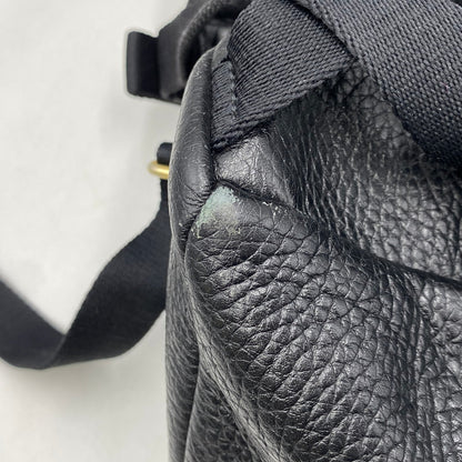 【中古品】【メンズ/レディース】 PORTER×5525GALLERY ポーター×5525ギャラリー LEATHER BACK PACK レザー バック パック カバン 鞄 188-260624-cs-08-izu カラー：ブラック 万代Net店