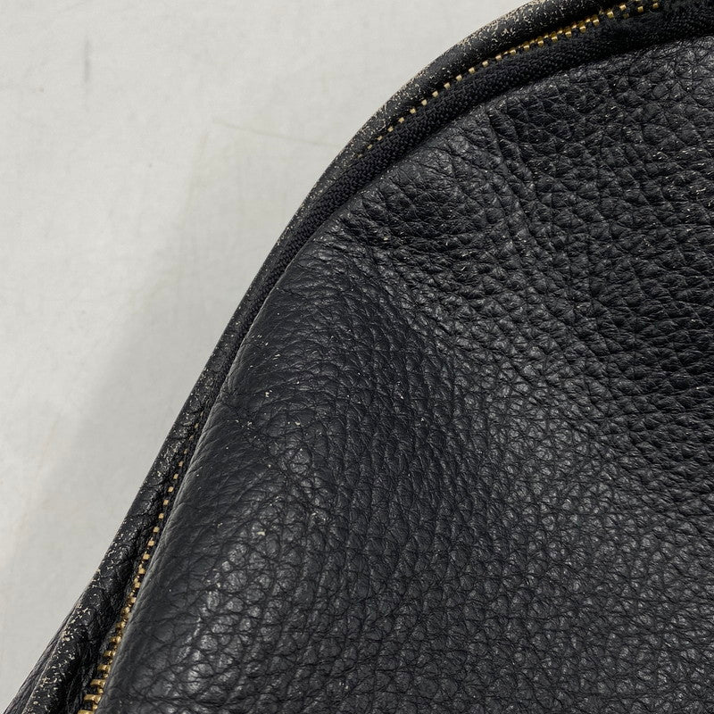 【中古品】【メンズ/レディース】 PORTER×5525GALLERY ポーター×5525ギャラリー LEATHER BACK PACK レザー バック パック カバン 鞄 188-260624-cs-08-izu カラー：ブラック 万代Net店