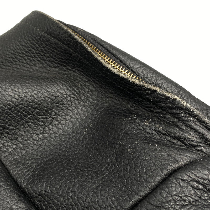 【中古品】【メンズ/レディース】 PORTER×5525GALLERY ポーター×5525ギャラリー LEATHER BACK PACK レザー バック パック カバン 鞄 188-260624-cs-08-izu カラー：ブラック 万代Net店
