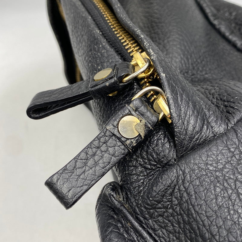 【中古品】【メンズ/レディース】 PORTER×5525GALLERY ポーター×5525ギャラリー LEATHER BACK PACK レザー バック パック カバン 鞄 188-260624-cs-08-izu カラー：ブラック 万代Net店