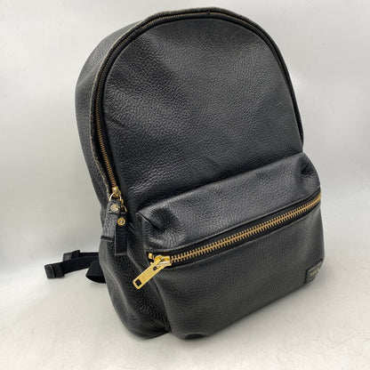 【中古品】【メンズ/レディース】 PORTER×5525GALLERY ポーター×5525ギャラリー LEATHER BACK PACK レザー バック パック カバン 鞄 188-260624-cs-08-izu カラー：ブラック 万代Net店