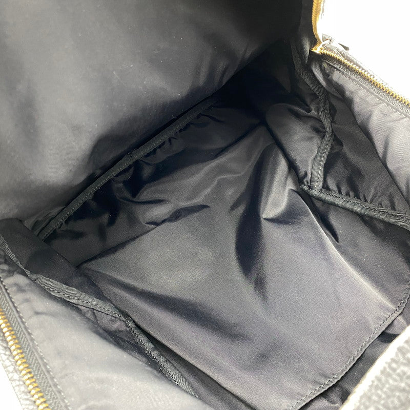 【中古品】【メンズ/レディース】 PORTER×5525GALLERY ポーター×5525ギャラリー LEATHER BACK PACK レザー バック パック カバン 鞄 188-260624-cs-08-izu カラー：ブラック 万代Net店