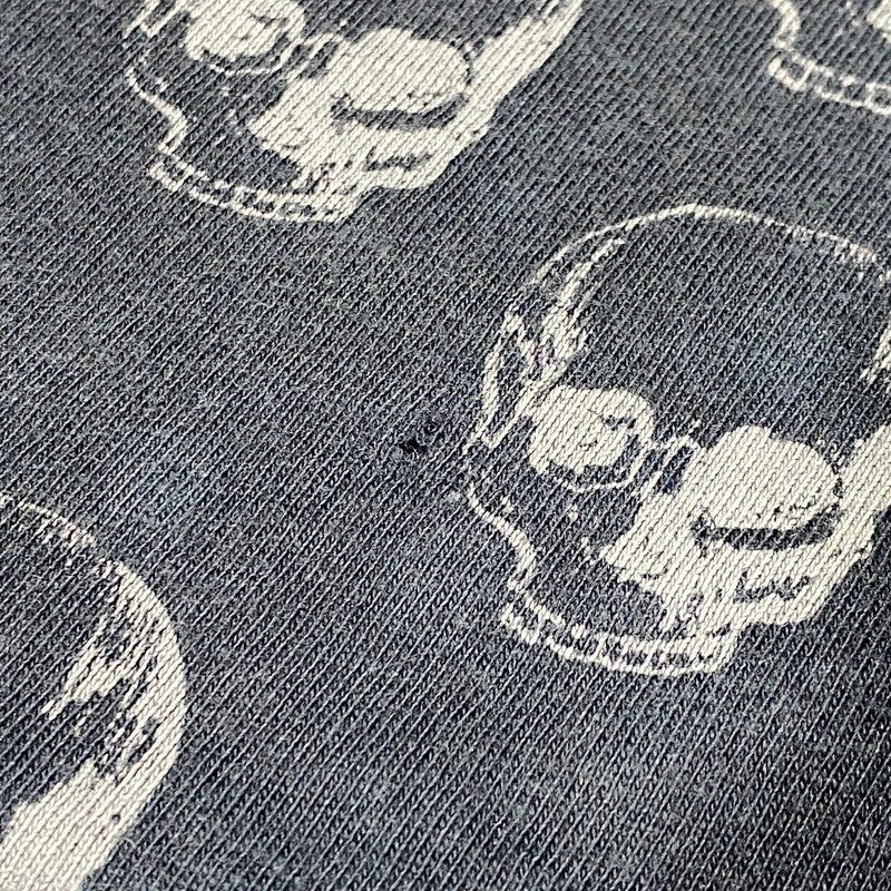 【中古品】【メンズ】 USED SKULL TEE スカル Tシャツ 半袖 エルサルバドル製 146-260624-as-06-izu サイズ：M カラー：ブラック 万代Net店