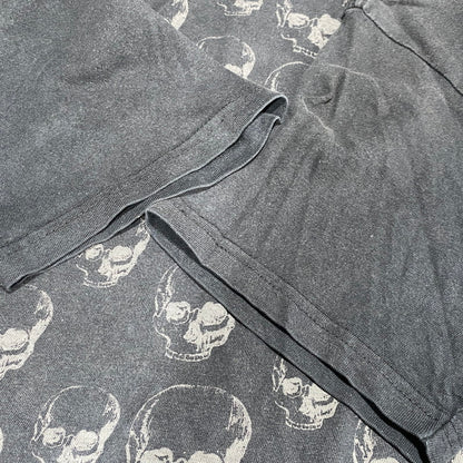 【中古品】【メンズ】 USED SKULL TEE スカル Tシャツ 半袖 エルサルバドル製 146-260624-as-06-izu サイズ：M カラー：ブラック 万代Net店