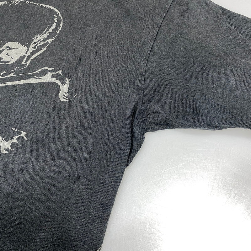 【中古品】【メンズ】 USED SKULL TEE スカル Tシャツ 半袖 エルサルバドル製 146-260624-as-06-izu サイズ：M カラー：ブラック 万代Net店