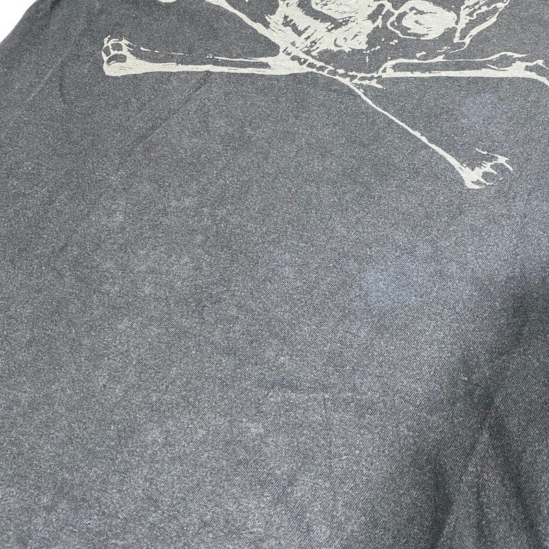 【中古品】【メンズ】 USED SKULL TEE スカル Tシャツ 半袖 エルサルバドル製 146-260624-as-06-izu サイズ：M カラー：ブラック 万代Net店