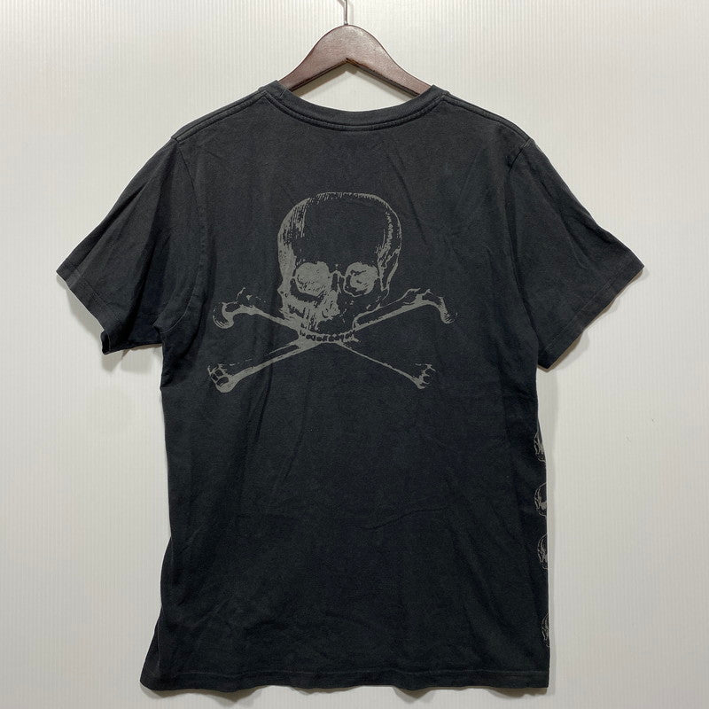 【中古品】【メンズ】 USED SKULL TEE スカル Tシャツ 半袖 エルサルバドル製 146-260624-as-06-izu サイズ：M カラー：ブラック 万代Net店