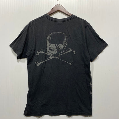 【中古品】【メンズ】 USED SKULL TEE スカル Tシャツ 半袖 エルサルバドル製 146-260624-as-06-izu サイズ：M カラー：ブラック 万代Net店