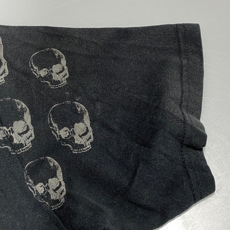 【中古品】【メンズ】 USED SKULL TEE スカル Tシャツ 半袖 エルサルバドル製 146-260624-as-06-izu サイズ：M カラー：ブラック 万代Net店