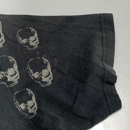 【中古品】【メンズ】 USED SKULL TEE スカル Tシャツ 半袖 エルサルバドル製 146-260624-as-06-izu サイズ：M カラー：ブラック 万代Net店