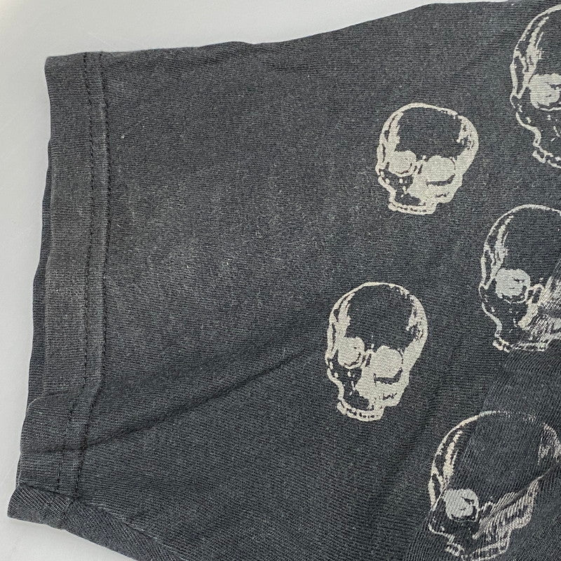 【中古品】【メンズ】 USED SKULL TEE スカル Tシャツ 半袖 エルサルバドル製 146-260624-as-06-izu サイズ：M カラー：ブラック 万代Net店
