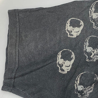 【中古品】【メンズ】 USED SKULL TEE スカル Tシャツ 半袖 エルサルバドル製 146-260624-as-06-izu サイズ：M カラー：ブラック 万代Net店