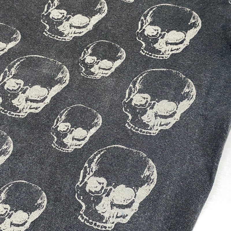 【中古品】【メンズ】 USED SKULL TEE スカル Tシャツ 半袖 エルサルバドル製 146-260624-as-06-izu サイズ：M カラー：ブラック 万代Net店