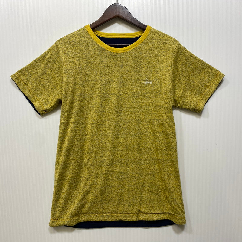 【中古品】【メンズ】 STUSSY ステューシー STUSSY WORLD LEAGUE REVERSIBLE S S TEE ステューシー ワールド リーグ リバーシブル ショートスリーブ Tシャツ トップス 半袖 142-260712-ya-11-izu サイズ：S カラー：ネイビー/イエロー 万代Net店