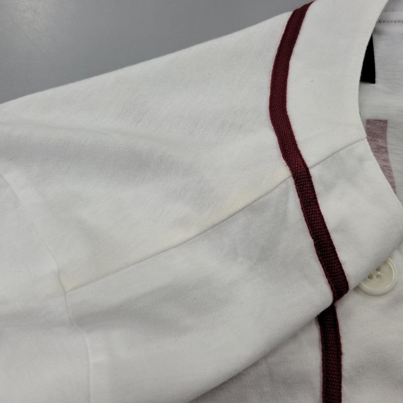【中古品】【レディース】 STUSSY ステューシー STUSSY 01 BASEBALL S/S SHIRT ベースボール ショートスリーブ シャツ 半袖 168-260720-as-01-izu サイズ：M カラー：ホワイト 万代Net店