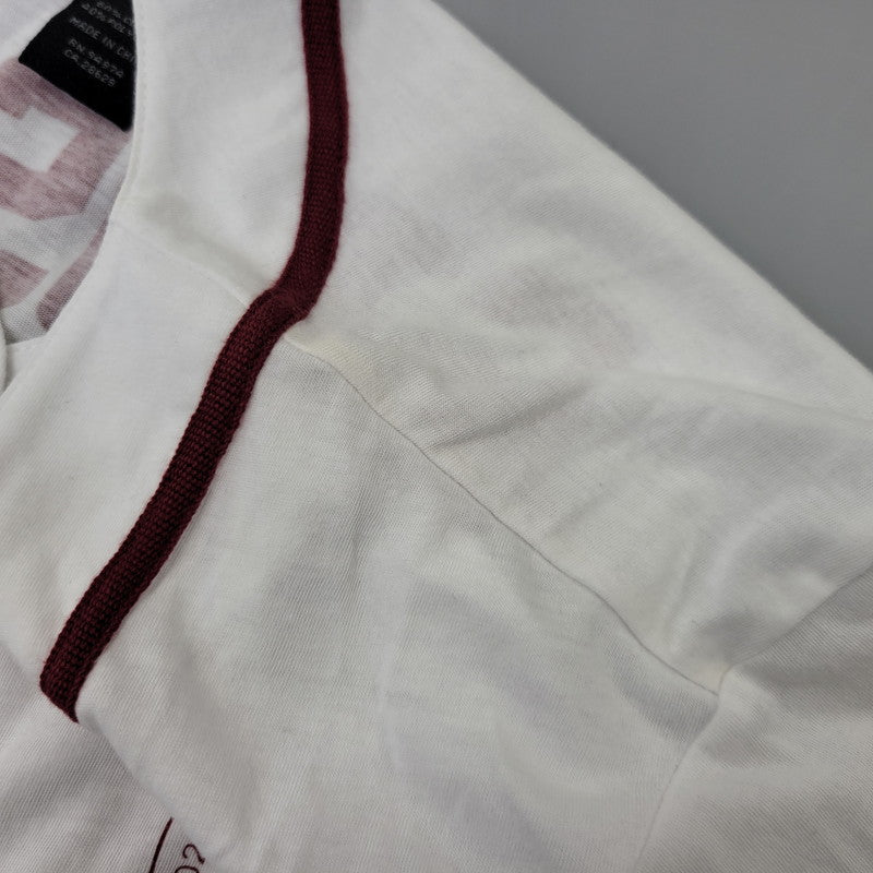 【中古品】【レディース】 STUSSY ステューシー STUSSY 01 BASEBALL S/S SHIRT ベースボール ショートスリーブ シャツ 半袖 168-260720-as-01-izu サイズ：M カラー：ホワイト 万代Net店