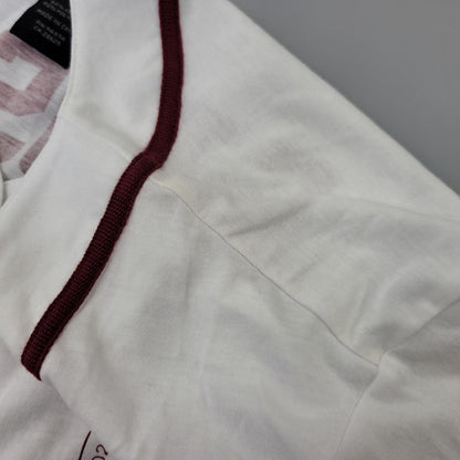 【中古品】【レディース】 STUSSY ステューシー STUSSY 01 BASEBALL S/S SHIRT ベースボール ショートスリーブ シャツ 半袖 168-260720-as-01-izu サイズ：M カラー：ホワイト 万代Net店