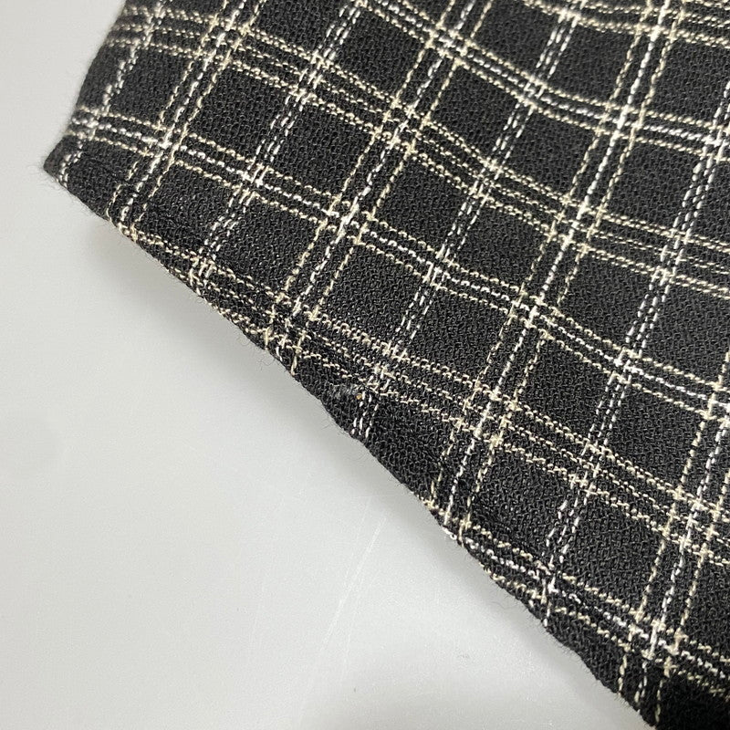 【中古品】【メンズ】 COOTIE PRODUCTIONS クーティープロダクションズ AMUNDSEN CHECK OVERSIZED HALF ZIP L/S SHIRTS アムンゼンチェック オーバーサイズ ハーフジップ 長袖シャツ 142-260624-as-07-izu サイズ：L カラー：ブラック系 万代Net店