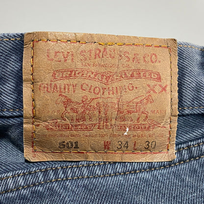 【中古品】【メンズ】 Levi's リーバイス DENIM PANTS 501-1631 デニムパンツ 刻印511M USA製 後染め ジーンズ 157-260623-as-14-izu サイズ：34×30 カラー：ブルー系 万代Net店