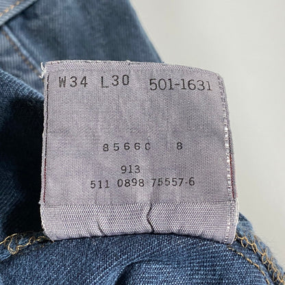 【中古品】【メンズ】 Levi's リーバイス DENIM PANTS 501-1631 デニムパンツ 刻印511M USA製 後染め ジーンズ 157-260623-as-14-izu サイズ：34×30 カラー：ブルー系 万代Net店
