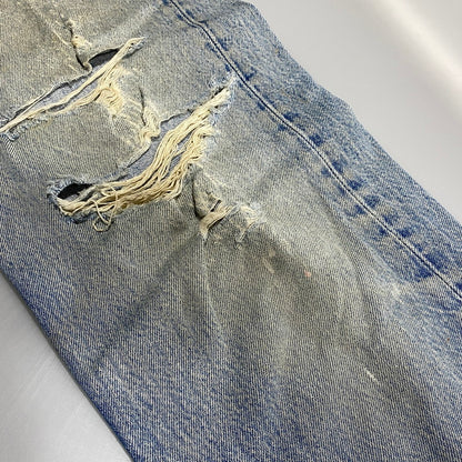 【現状渡し品】【メンズ】 Levi's リーバイス 501XX DENIM PANTS 2501-0117 デニムパンツ 刻印653 USA製 ジーンズ 157-260623-as-16-izu サイズ：35×40 カラー：ライトインディゴ 万代Net店