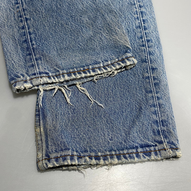 【現状渡し品】【メンズ】 Levi's リーバイス 501XX DENIM PANTS 2501-0117 デニムパンツ 刻印653 USA製 ジーンズ 157-260623-as-16-izu サイズ：35×40 カラー：ライトインディゴ 万代Net店