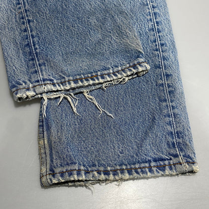 【現状渡し品】【メンズ】 Levi's リーバイス 501XX DENIM PANTS 2501-0117 デニムパンツ 刻印653 USA製 ジーンズ 157-260623-as-16-izu サイズ：35×40 カラー：ライトインディゴ 万代Net店