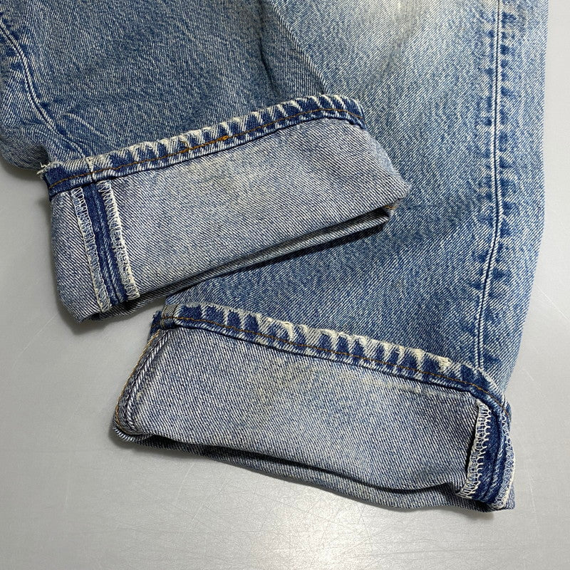 【現状渡し品】【メンズ】 Levi's リーバイス 501XX DENIM PANTS 2501-0117 デニムパンツ 刻印653 USA製 ジーンズ 157-260623-as-16-izu サイズ：35×40 カラー：ライトインディゴ 万代Net店