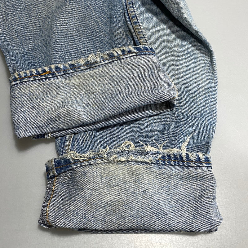 【現状渡し品】【メンズ】 Levi's リーバイス 501XX DENIM PANTS 2501-0117 デニムパンツ 刻印653 USA製 ジーンズ 157-260623-as-16-izu サイズ：35×40 カラー：ライトインディゴ 万代Net店