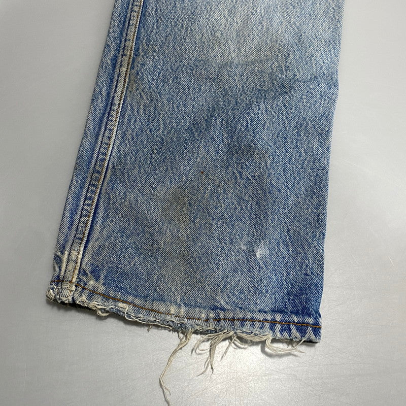 【現状渡し品】【メンズ】 Levi's リーバイス 501XX DENIM PANTS 2501-0117 デニムパンツ 刻印653 USA製 ジーンズ 157-260623-as-16-izu サイズ：35×40 カラー：ライトインディゴ 万代Net店