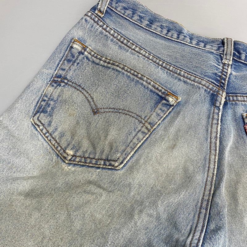 【現状渡し品】【メンズ】 Levi's リーバイス 501XX DENIM PANTS 2501-0117 デニムパンツ 刻印653 USA製 ジーンズ 157-260623-as-16-izu サイズ：35×40 カラー：ライトインディゴ 万代Net店