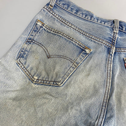 【現状渡し品】【メンズ】 Levi's リーバイス 501XX DENIM PANTS 2501-0117 デニムパンツ 刻印653 USA製 ジーンズ 157-260623-as-16-izu サイズ：35×40 カラー：ライトインディゴ 万代Net店