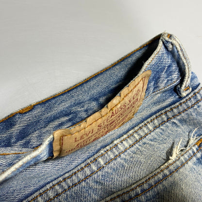 【現状渡し品】【メンズ】 Levi's リーバイス 501XX DENIM PANTS 2501-0117 デニムパンツ 刻印653 USA製 ジーンズ 157-260623-as-16-izu サイズ：35×40 カラー：ライトインディゴ 万代Net店
