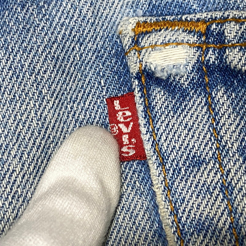 【現状渡し品】【メンズ】 Levi's リーバイス 501XX DENIM PANTS 2501-0117 デニムパンツ 刻印653 USA製 ジーンズ 157-260623-as-16-izu サイズ：35×40 カラー：ライトインディゴ 万代Net店