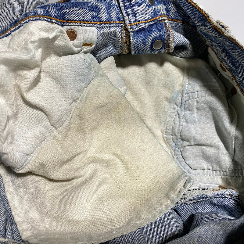 【現状渡し品】【メンズ】 Levi's リーバイス 501XX DENIM PANTS 2501-0117 デニムパンツ 刻印653 USA製 ジーンズ 157-260623-as-16-izu サイズ：35×40 カラー：ライトインディゴ 万代Net店