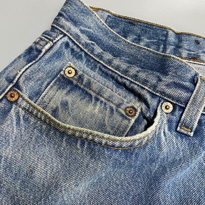 【中古品】【メンズ】 Levi's リーバイス DENIM PANTS 00501-0115 デニムパンツ 刻印501 USA製 ジーンズ 157-260623-as-15-izu サイズ：34×30 カラー：インディゴ 万代Net店
