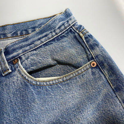 【中古品】【メンズ】 Levi's リーバイス DENIM PANTS 00501-0115 デニムパンツ 刻印501 USA製 ジーンズ 157-260623-as-15-izu サイズ：34×30 カラー：インディゴ 万代Net店
