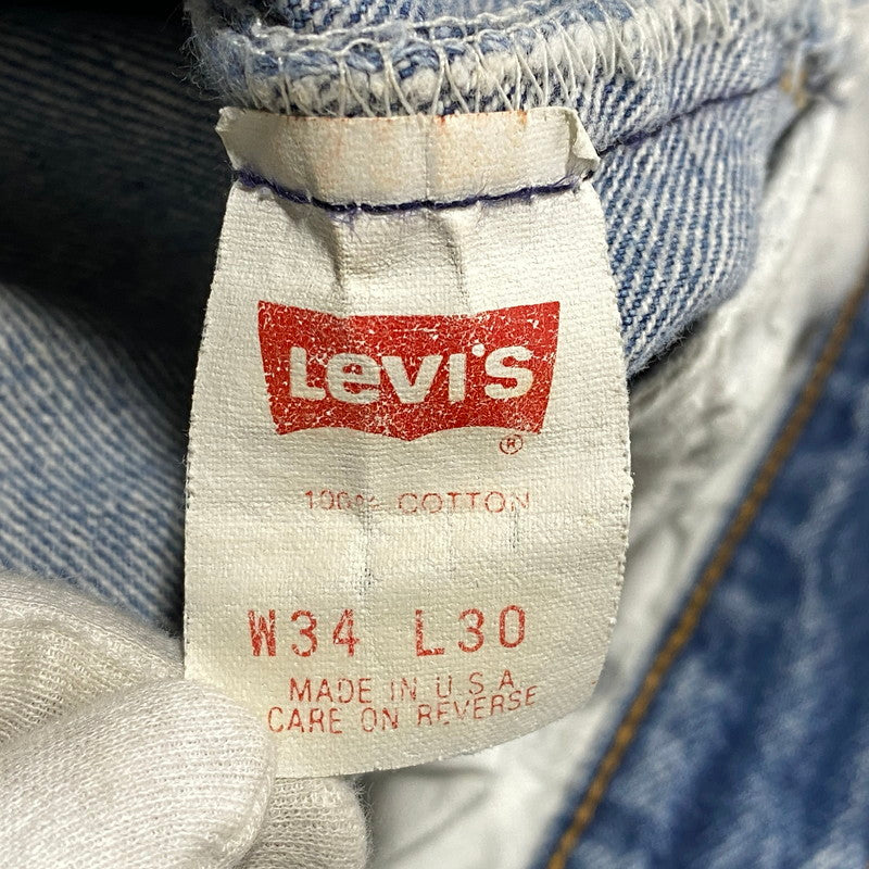 【中古品】【メンズ】 Levi's リーバイス DENIM PANTS 00501-0115 デニムパンツ 刻印501 USA製 ジーンズ 157-260623-as-15-izu サイズ：34×30 カラー：インディゴ 万代Net店