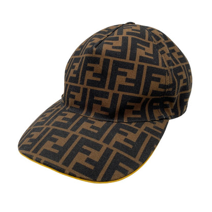 【中古品】【メンズ/レディース】 FENDI フェンディ FXQ768 A660 TU 65050010 ズッカ柄 BASEBALL CAP ベースボール キャップ 帽子 183-260624-cs-05-izu サイズ：F カラー：ブラウン 万代Net店