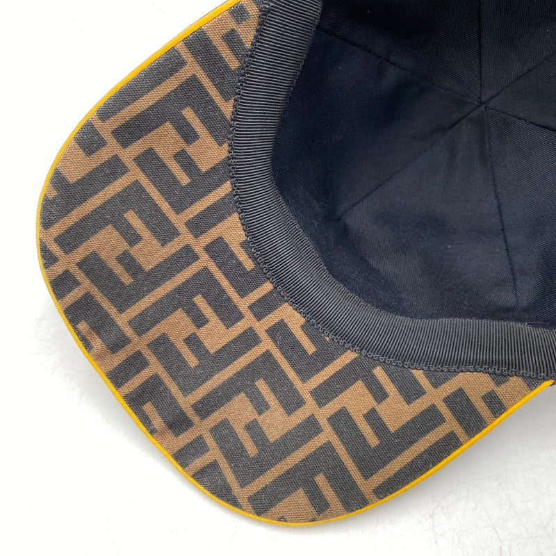 【中古品】【メンズ/レディース】 FENDI フェンディ FXQ768 A660 TU 65050010 ズッカ柄 BASEBALL CAP ベースボール キャップ 帽子 183-260624-cs-05-izu サイズ：F カラー：ブラウン 万代Net店
